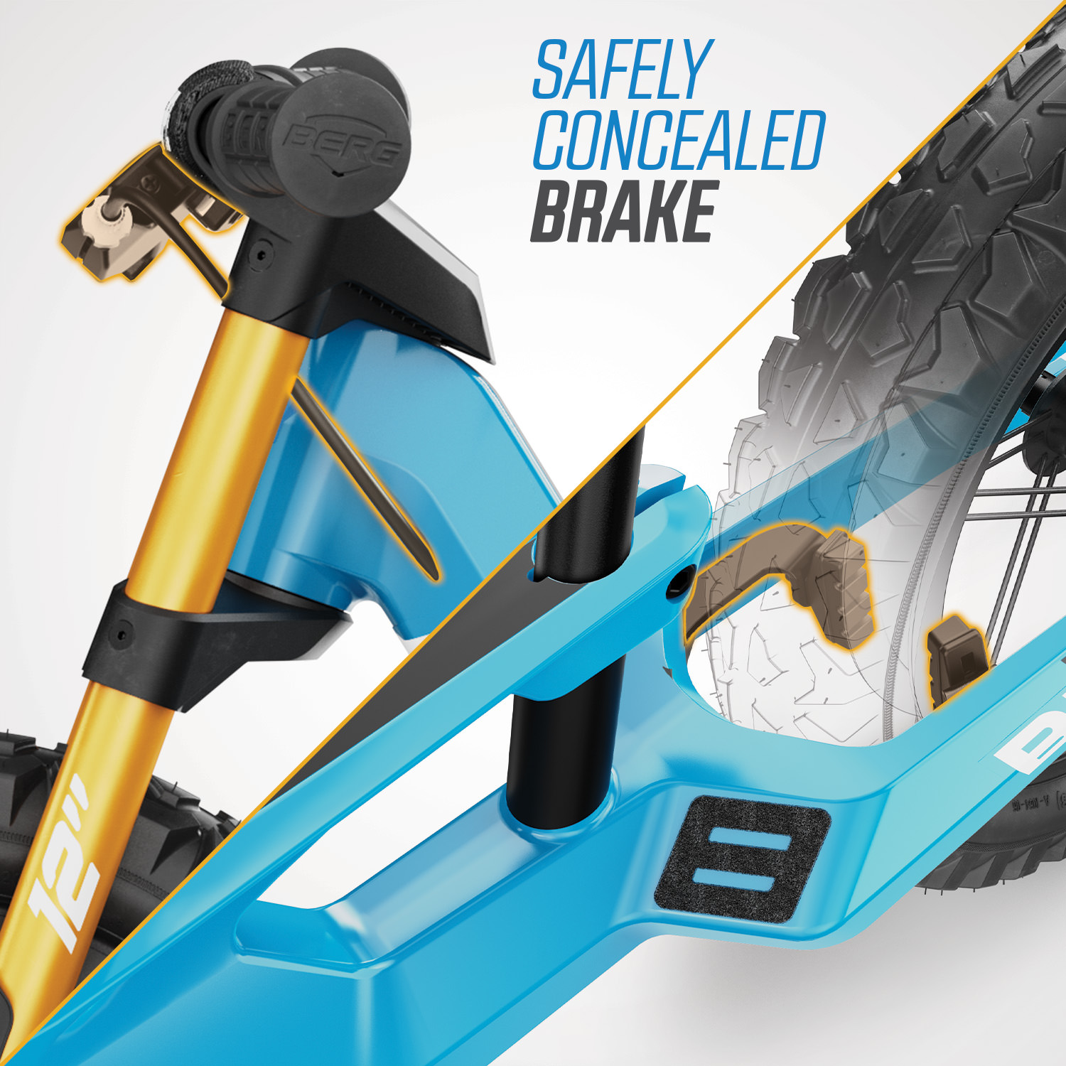 BERG Biky Cross Blue Handbrake - Slika 3